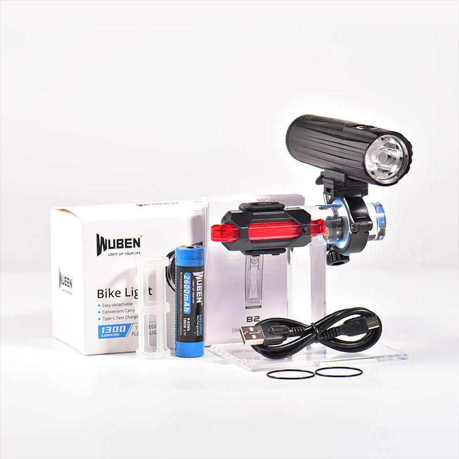 Wuben B2 Rechargeable Bike LED Light Bright USB Front Light